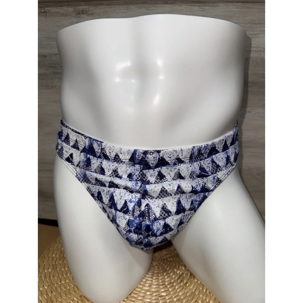 CosaBella Men's Printed Lace G-String Thong Sexy Sheer Designer Underwear S‎ NEW
